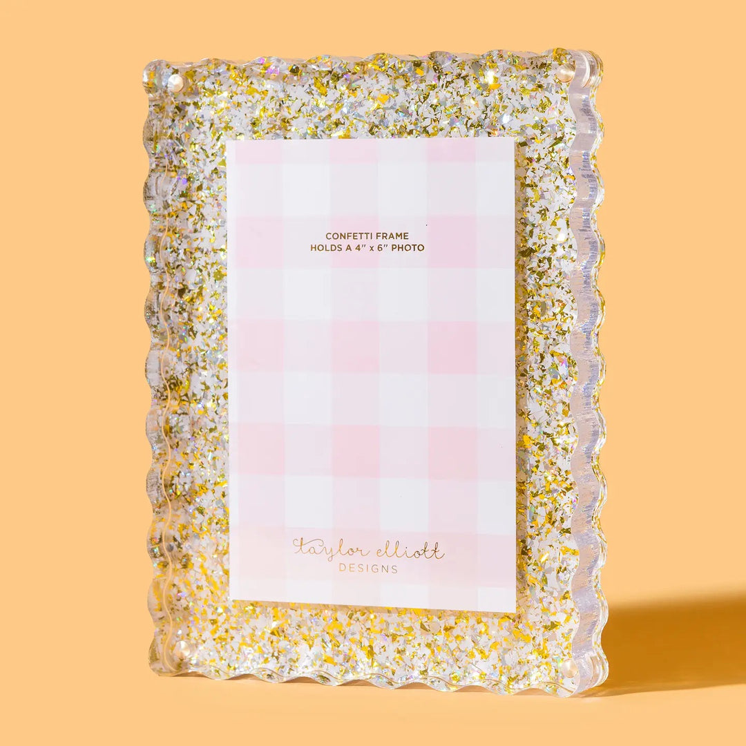 Medium Pearl Confetti Frame