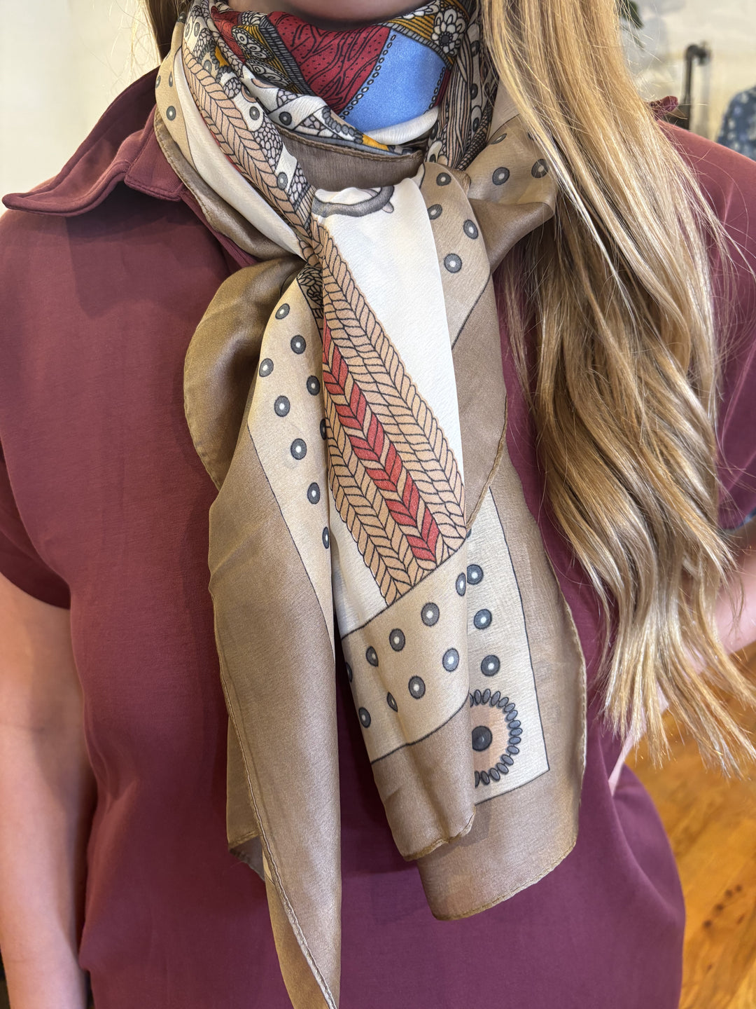 Large Rectangle Silk Scarf