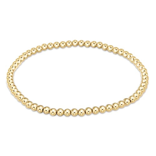 3MM Classic Gold Bead Bracelet
