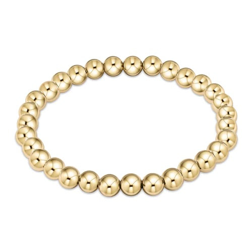 6MM Classic Gold Bead Bracelet