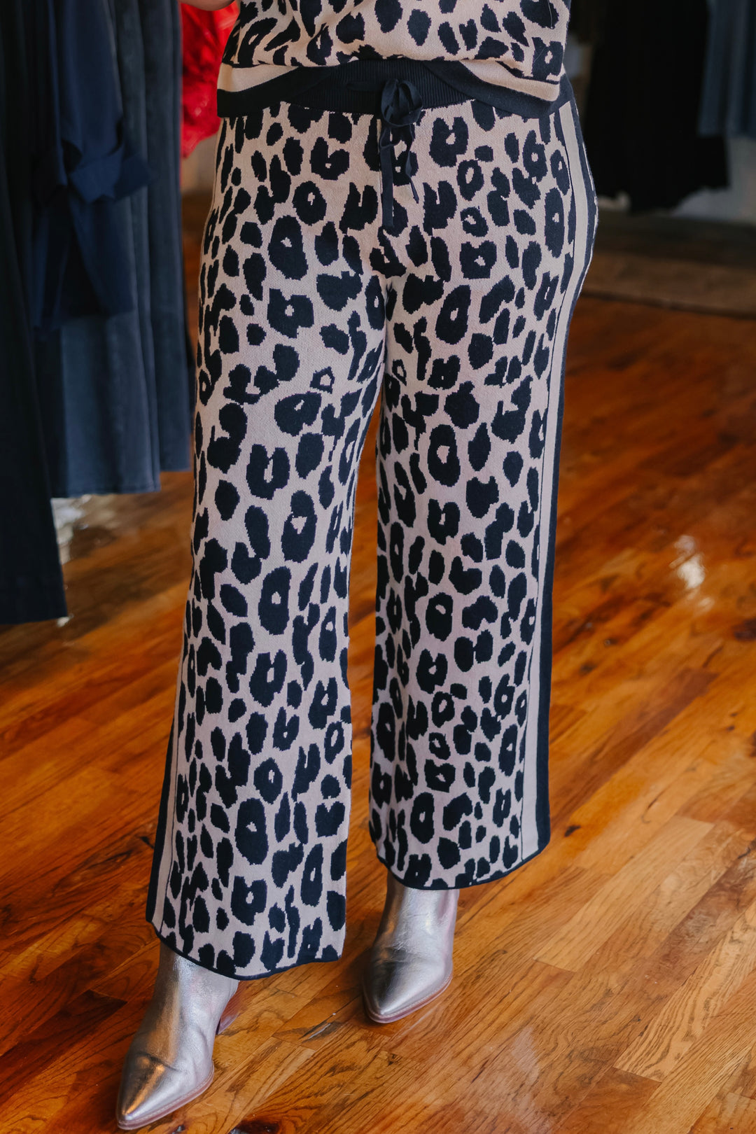 Animal Print Knit Pant