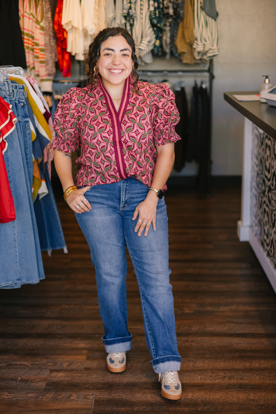 Abstract Print Top