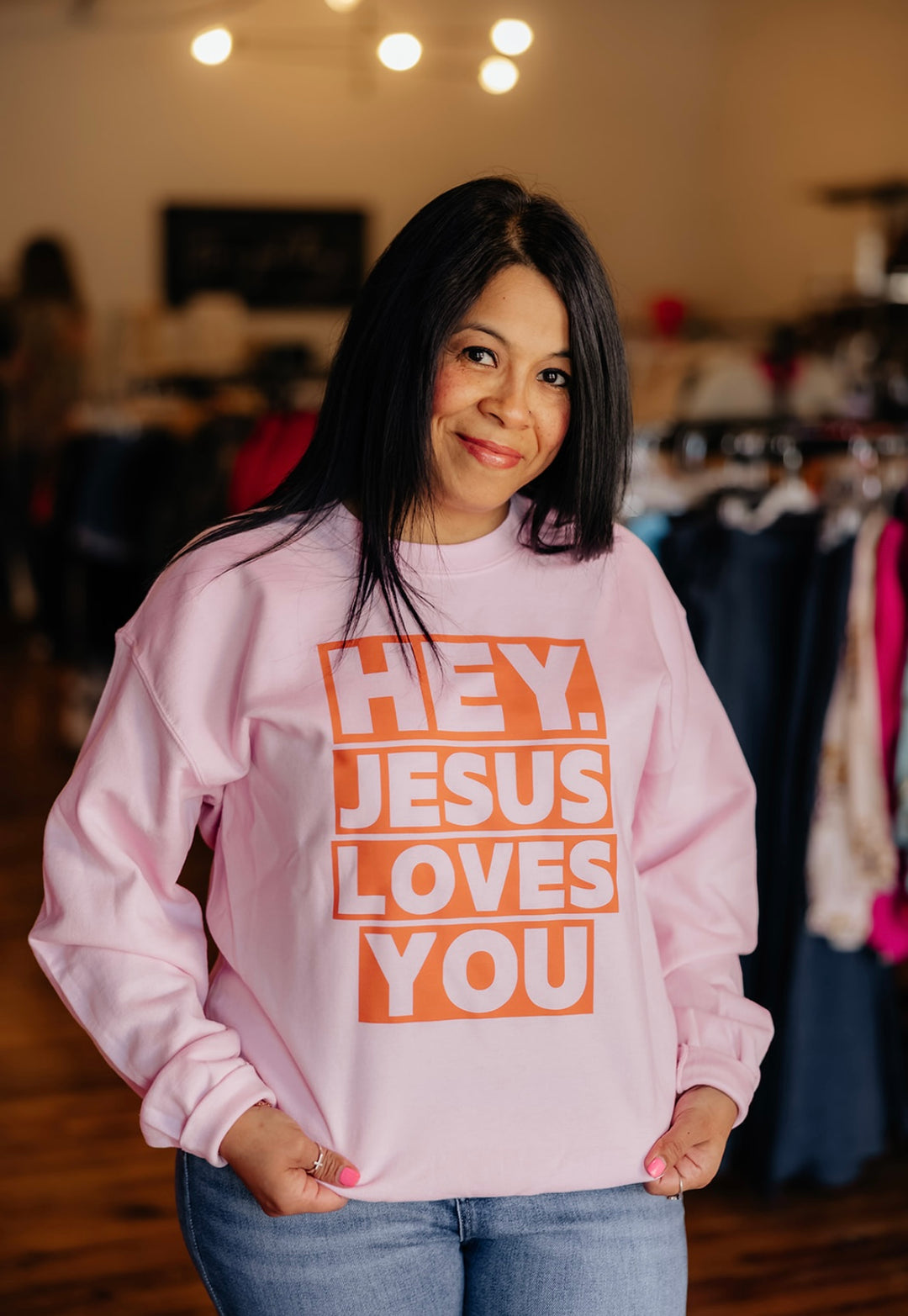 Hey Jesus Loves You Sweatshirt