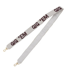 Texas A&M Gig 'Em Beaded Strap
