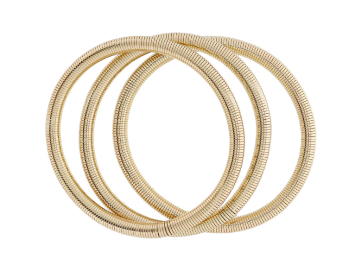 Gold Stretchy Bracelet- Set of 3