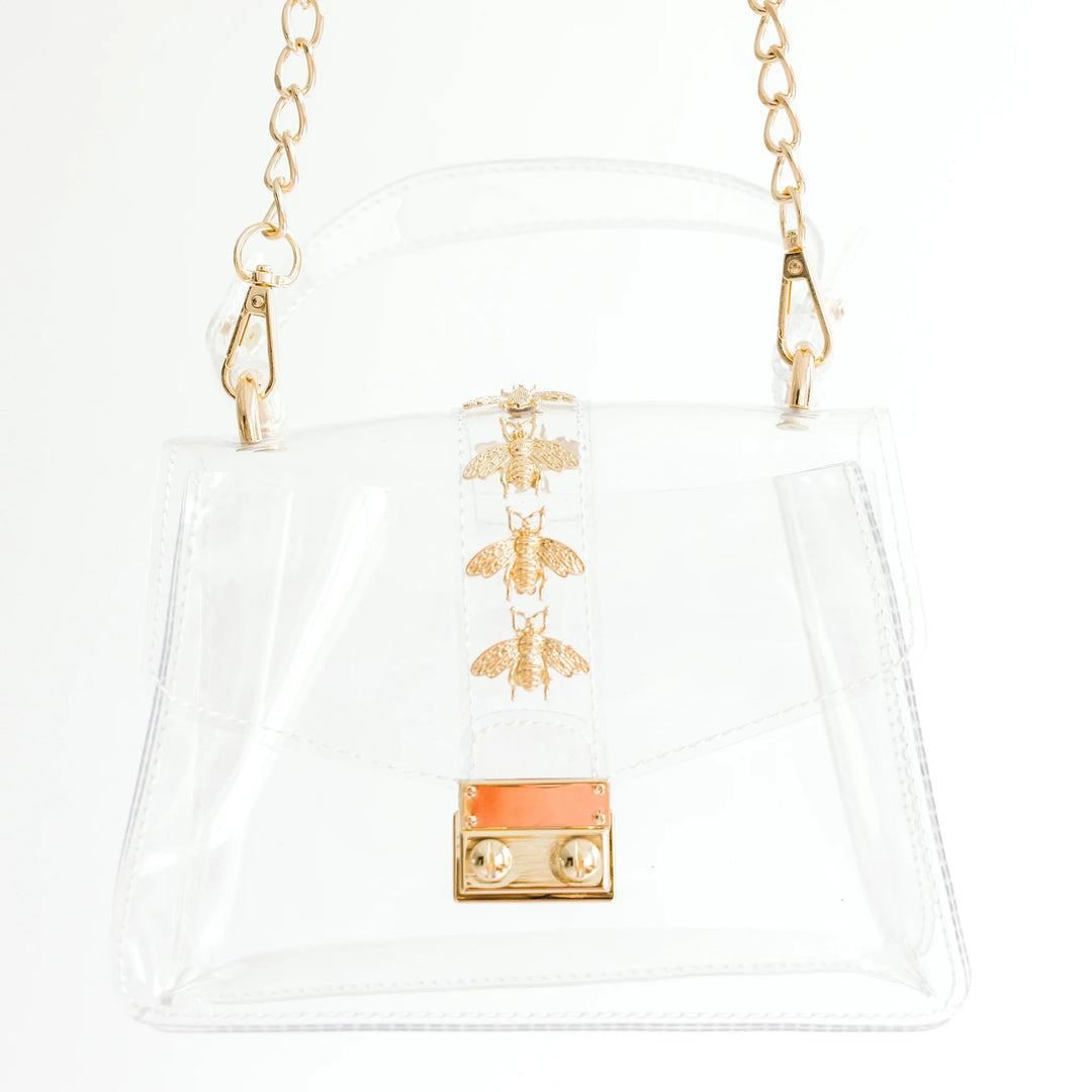 The Kathryn In Bees Clear Bag