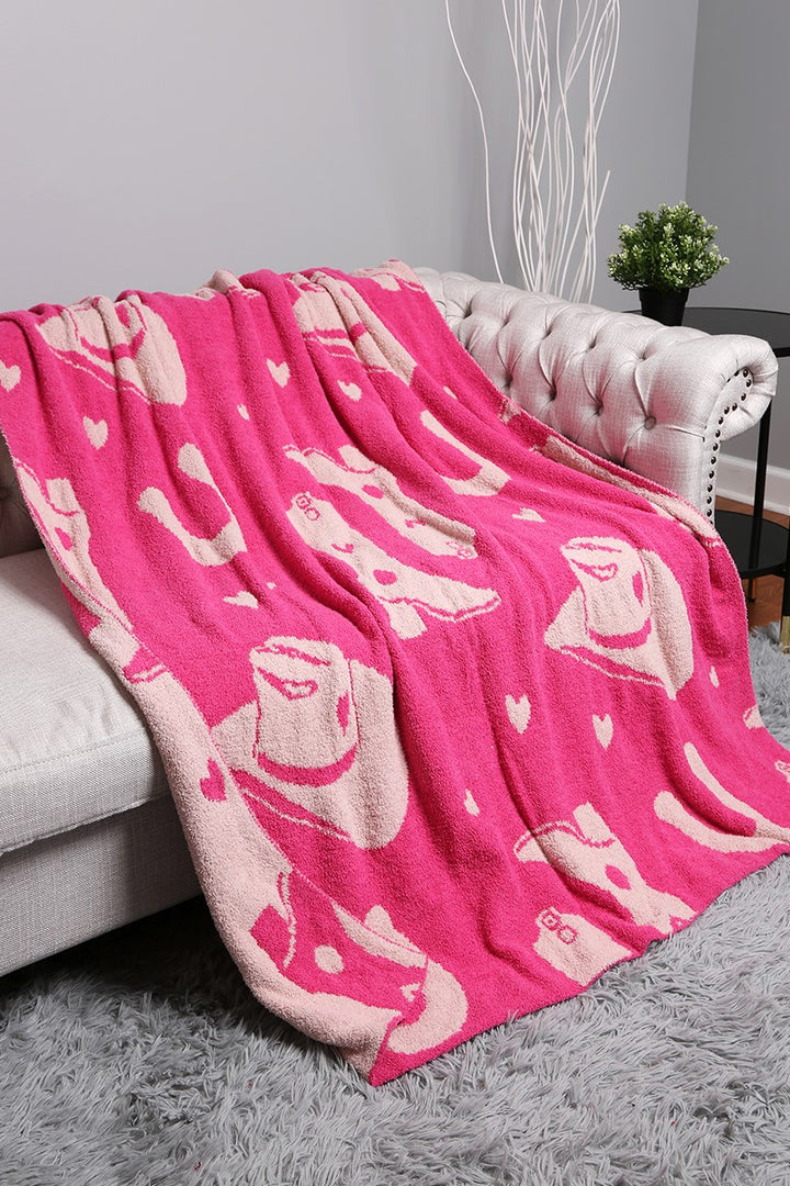 Cowgirl Throw Blanket