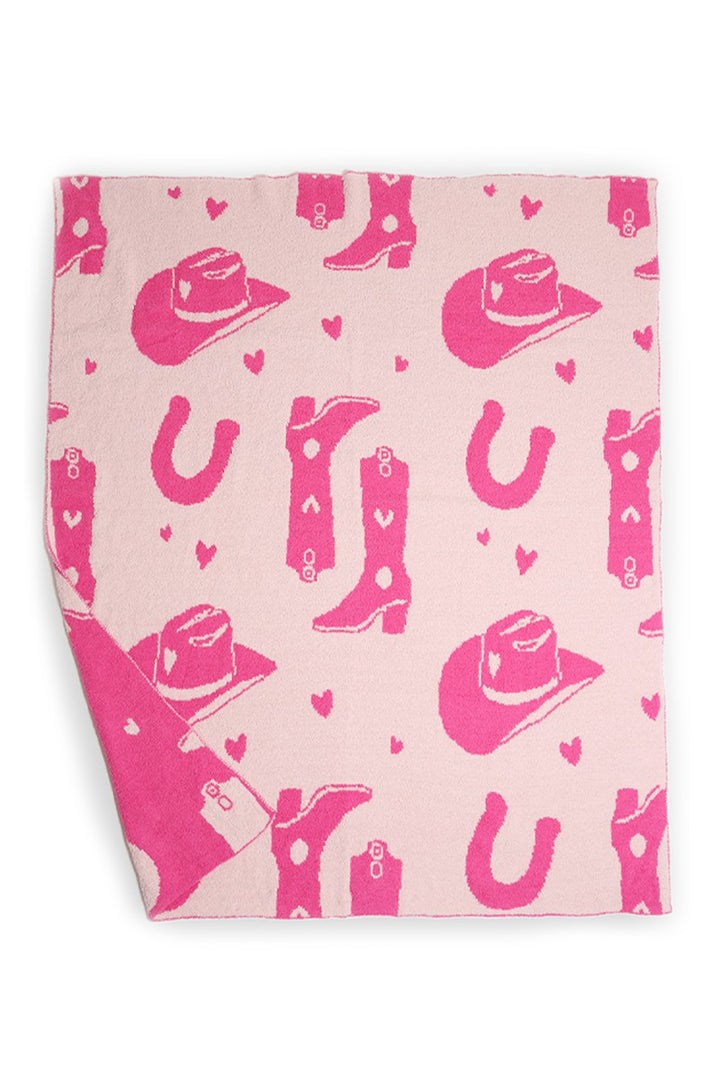 Cowgirl Throw Blanket
