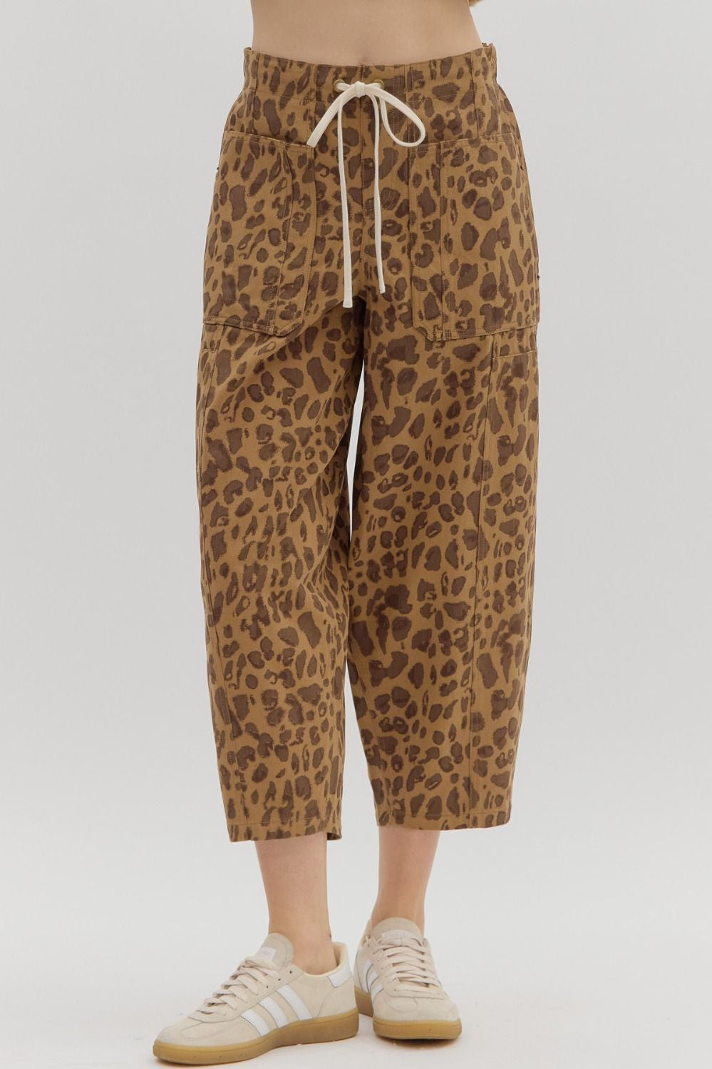 Abstract Leopard Pattern Pants