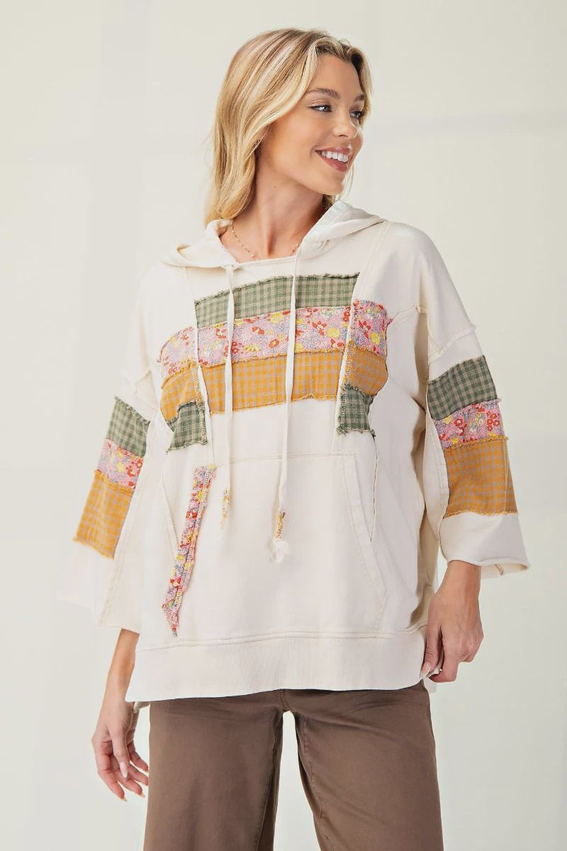 Patchwork Long Sleeve Top