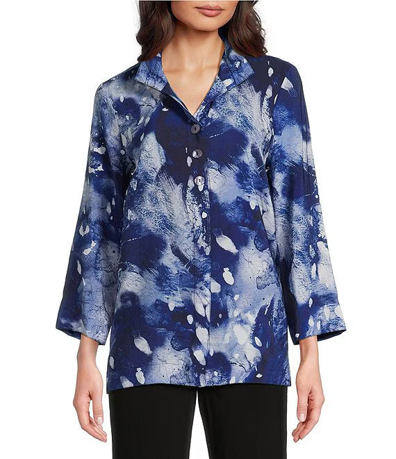 Woven Front High Low Hem Tunic
