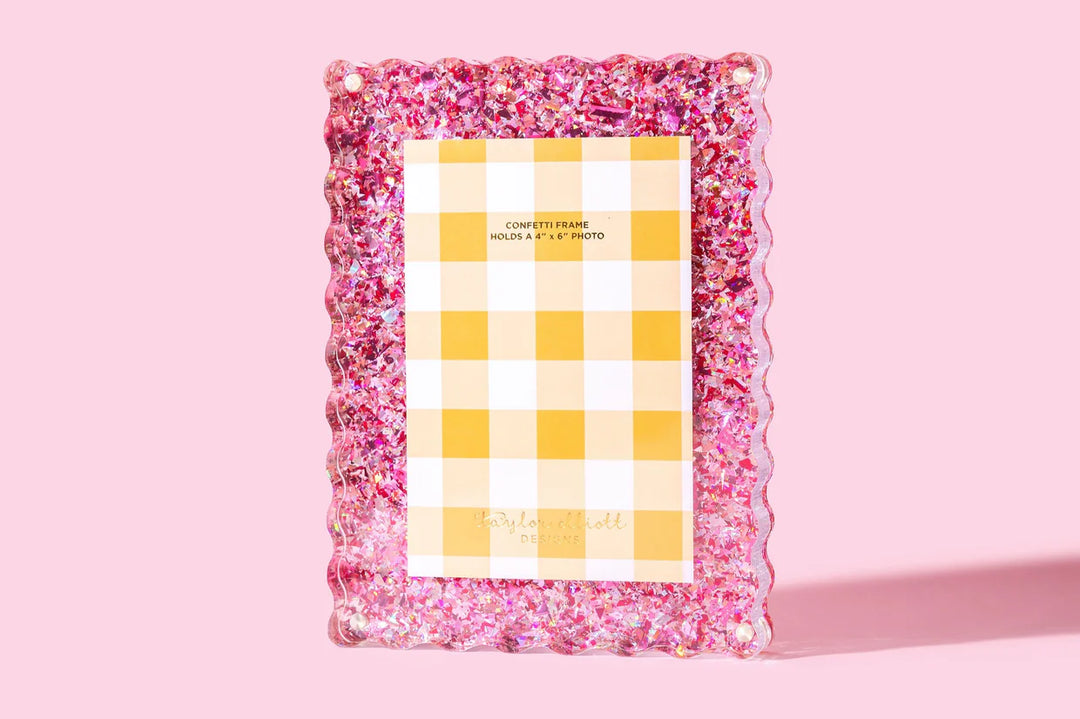 Medium Pink Confetti Frame