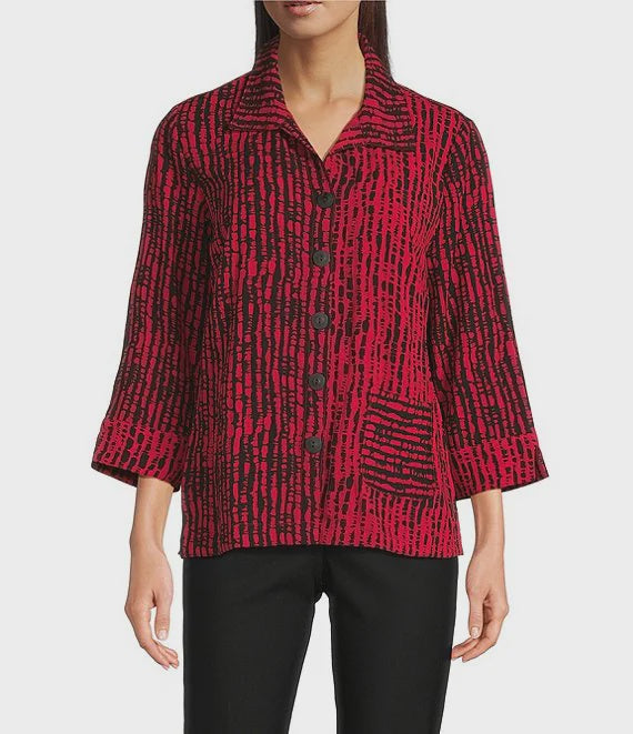 Woven Button Front Blouse