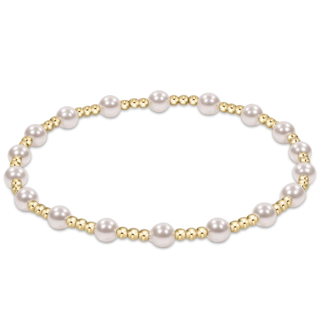 Pearl Sincerity 4mm Bead Bracelet