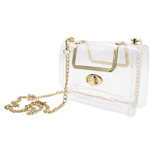 Top Handle Crossbody- Clear