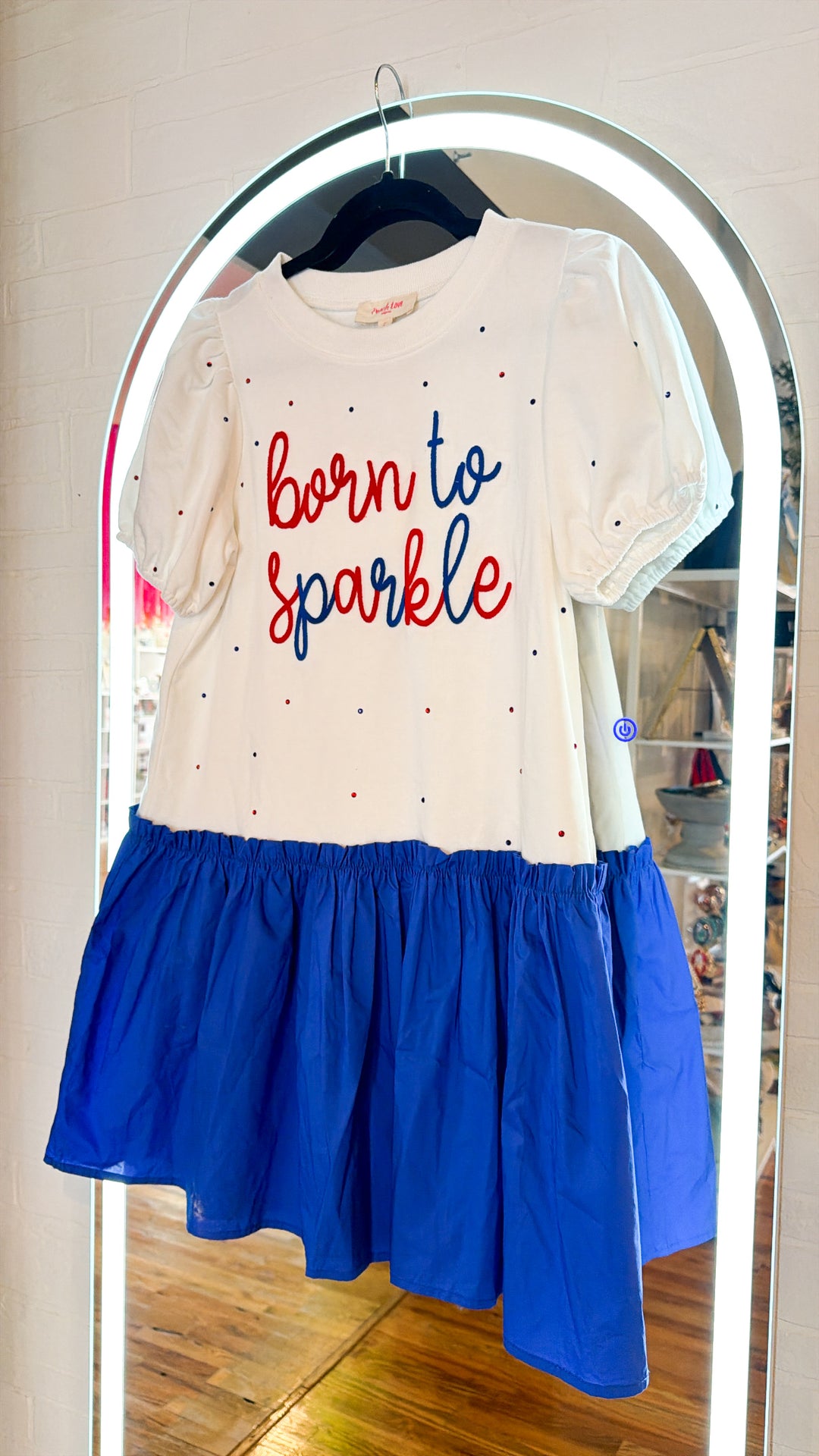 Embellished Mix Media Dress