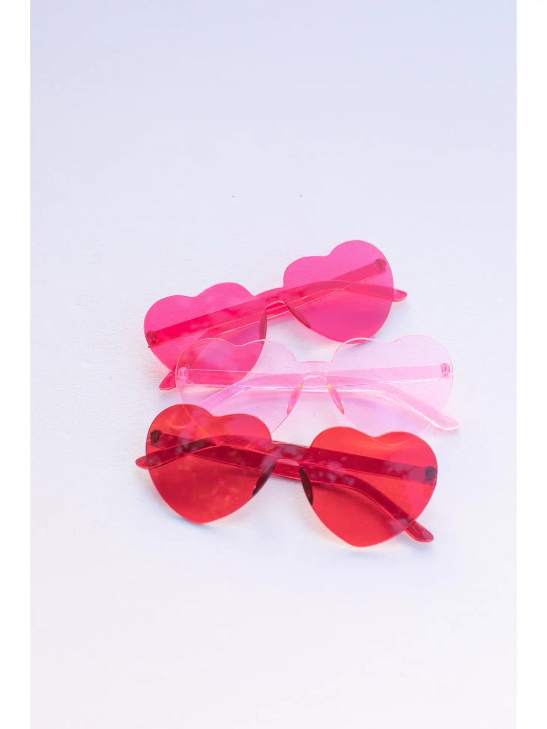 Valentines Festival Heart Sunglasses- Red