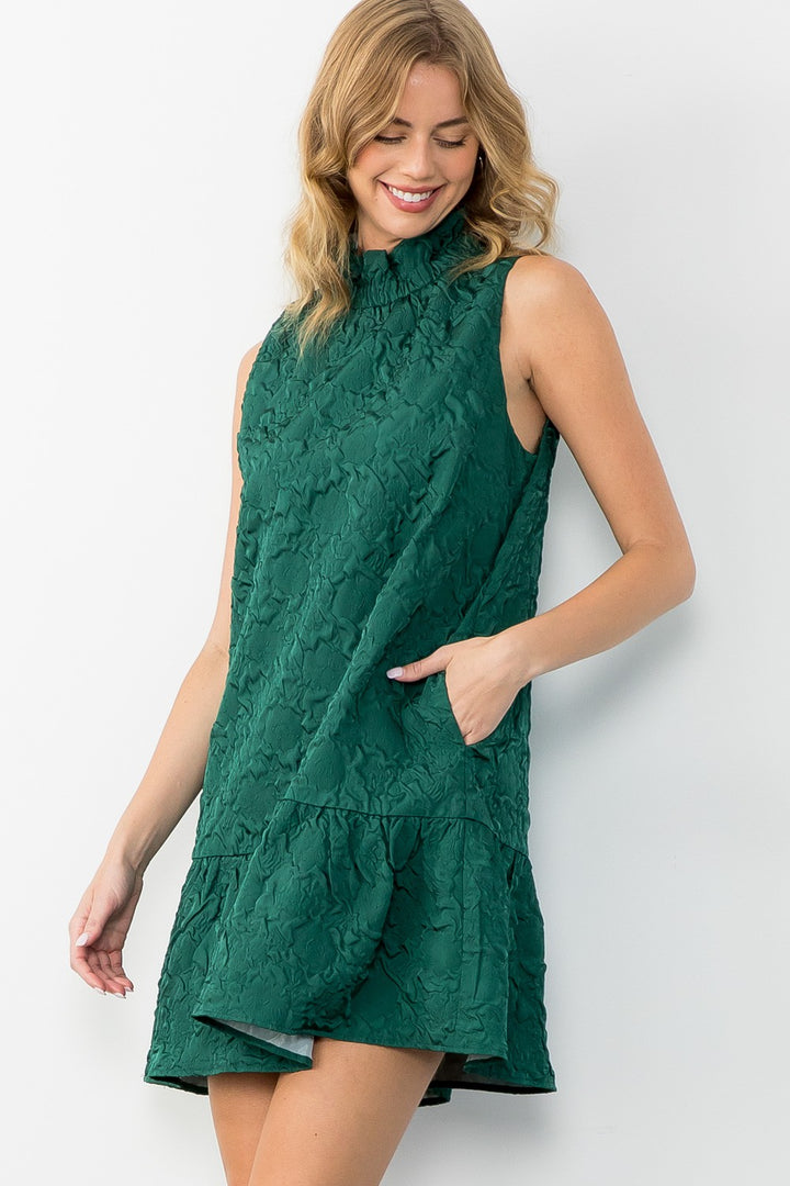 Sleeveless Textured Dress