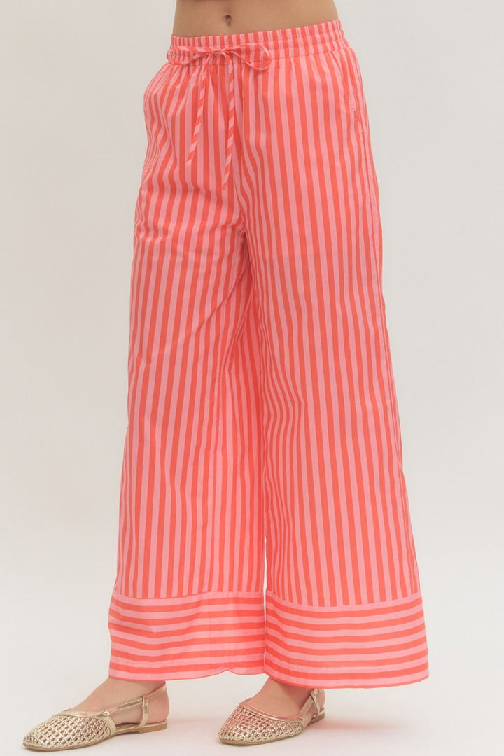 Striped Wide Leg Pant