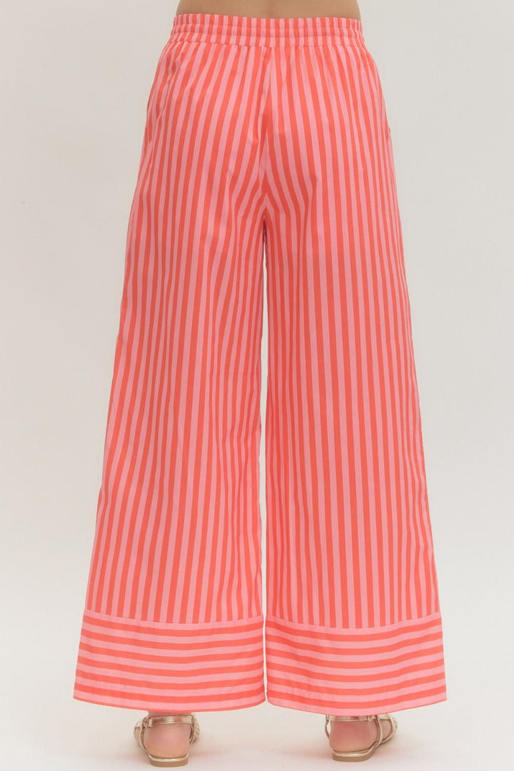 Striped Wide Leg Pant