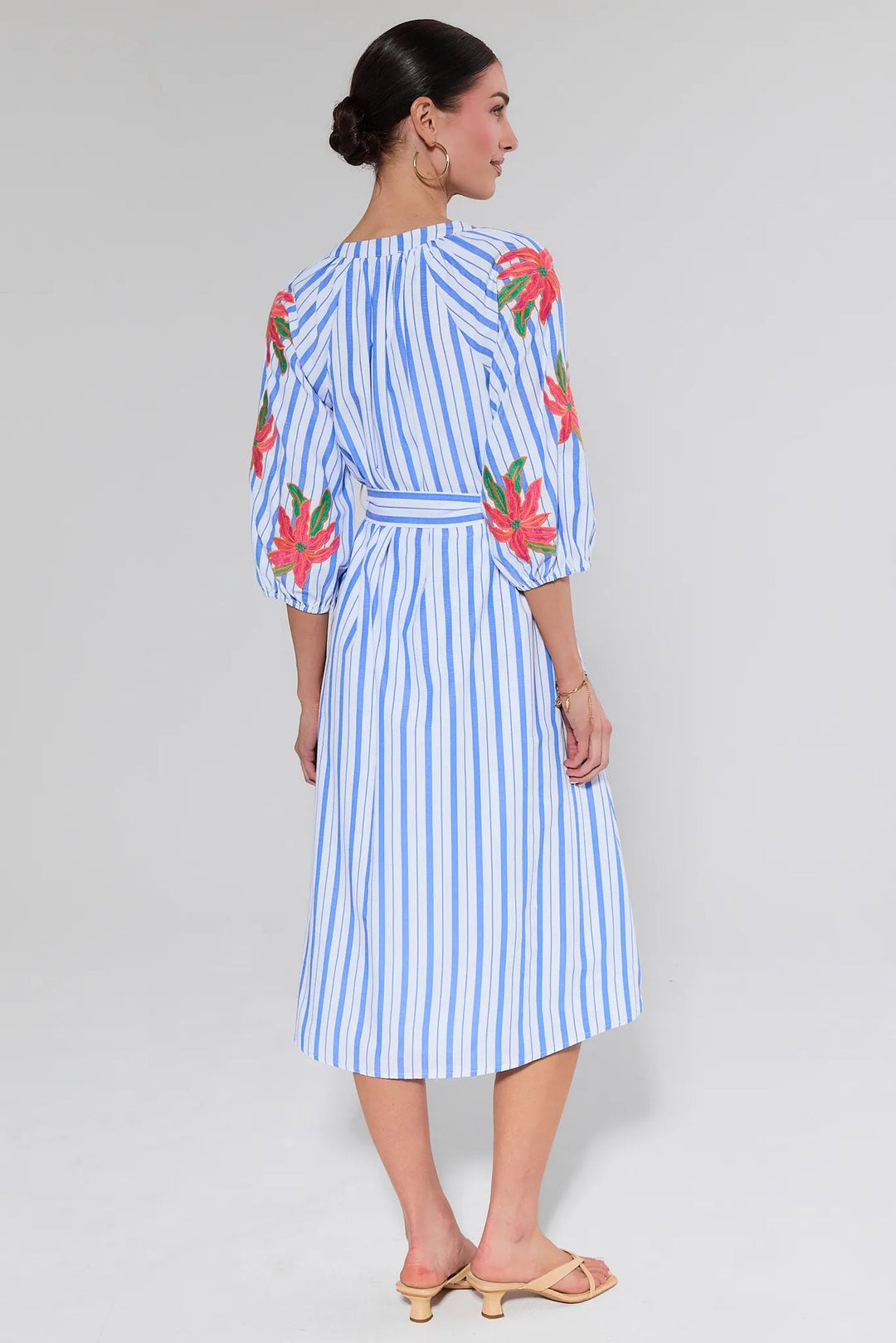 Striped Floral Dress