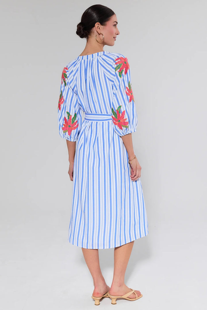 Striped Floral Dress