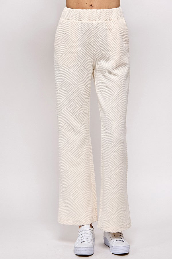 Textured Long Pants