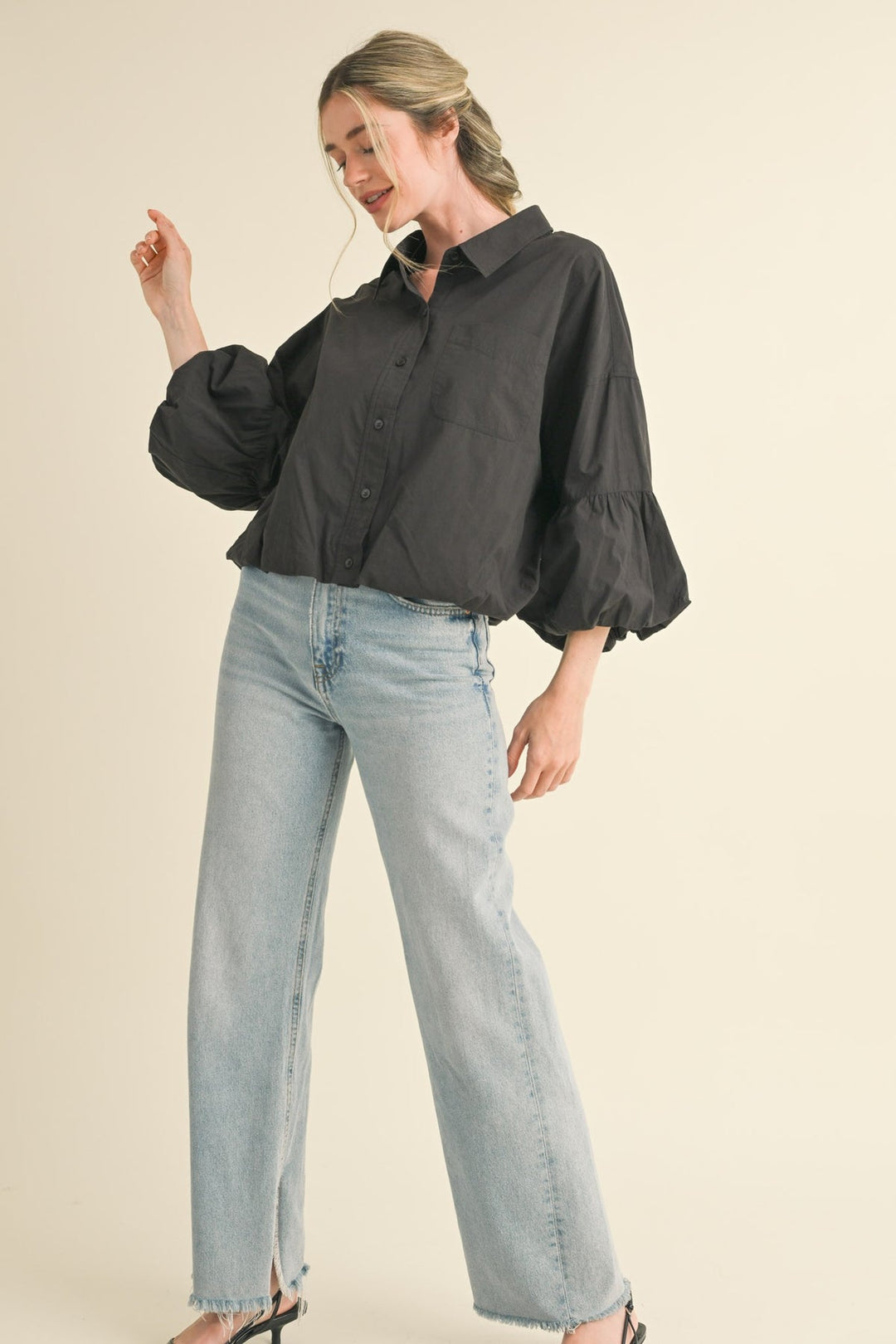 Pleated Bubble Hem