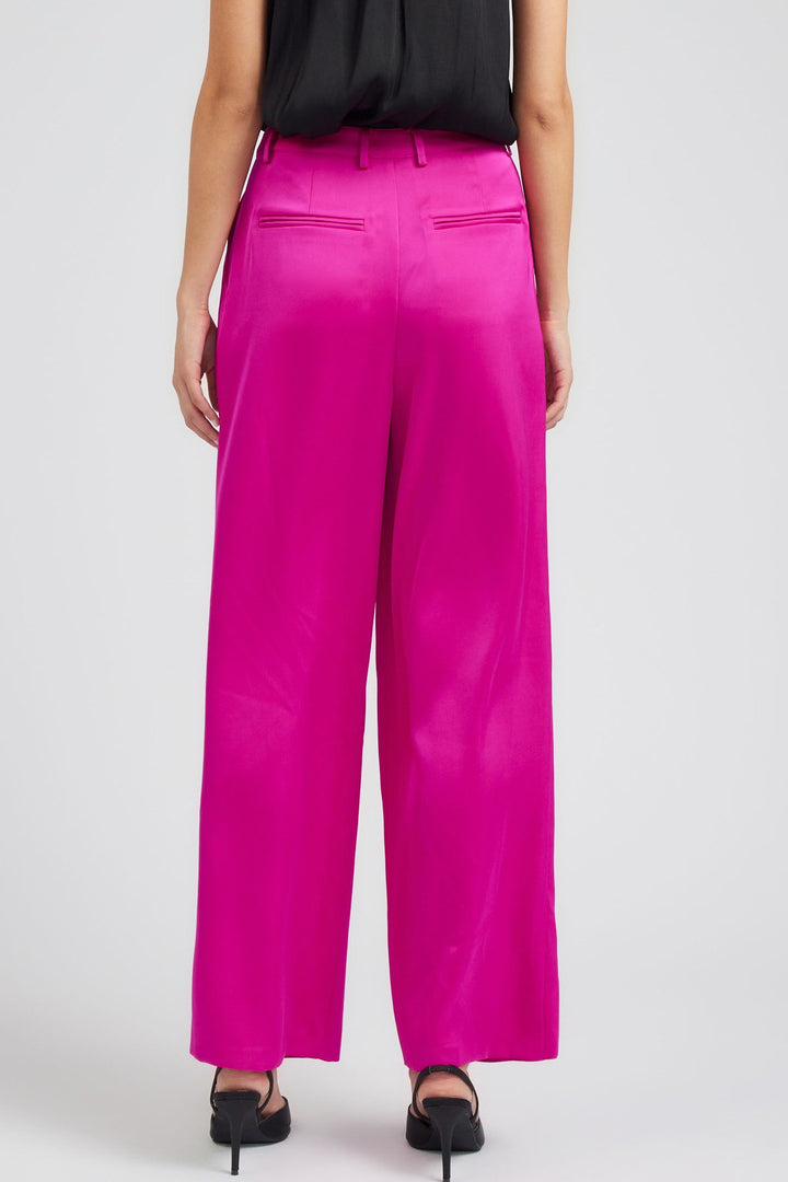 Pin-tucked Silky Trouser