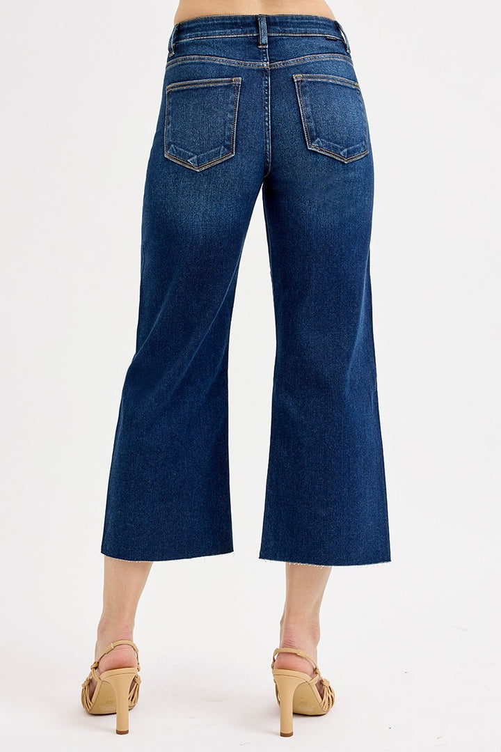 High Rise Crop Wide Jean