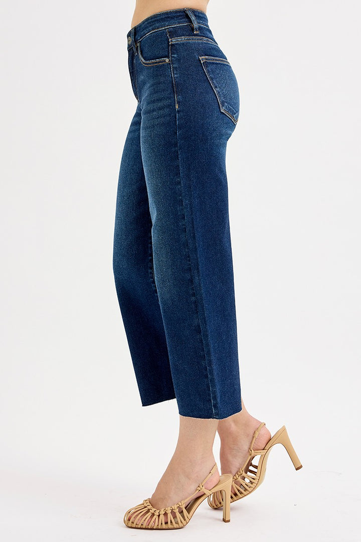 High Rise Crop Wide Jean