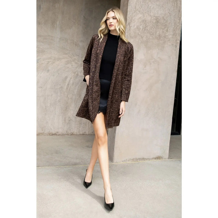 Animal Print Coat