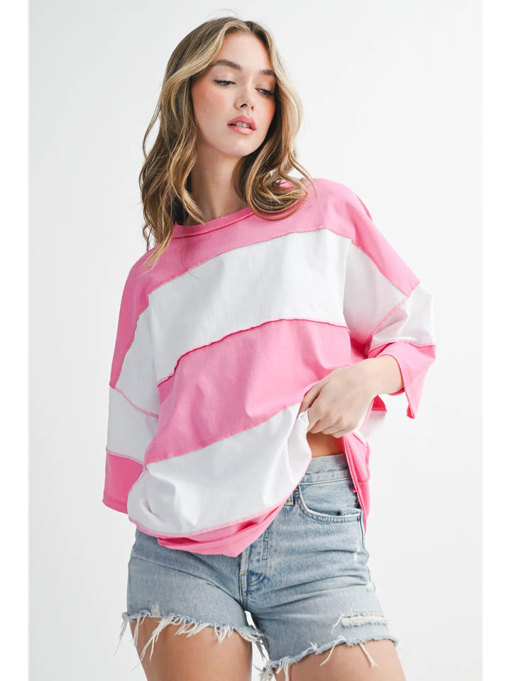 Polly Color Block Top