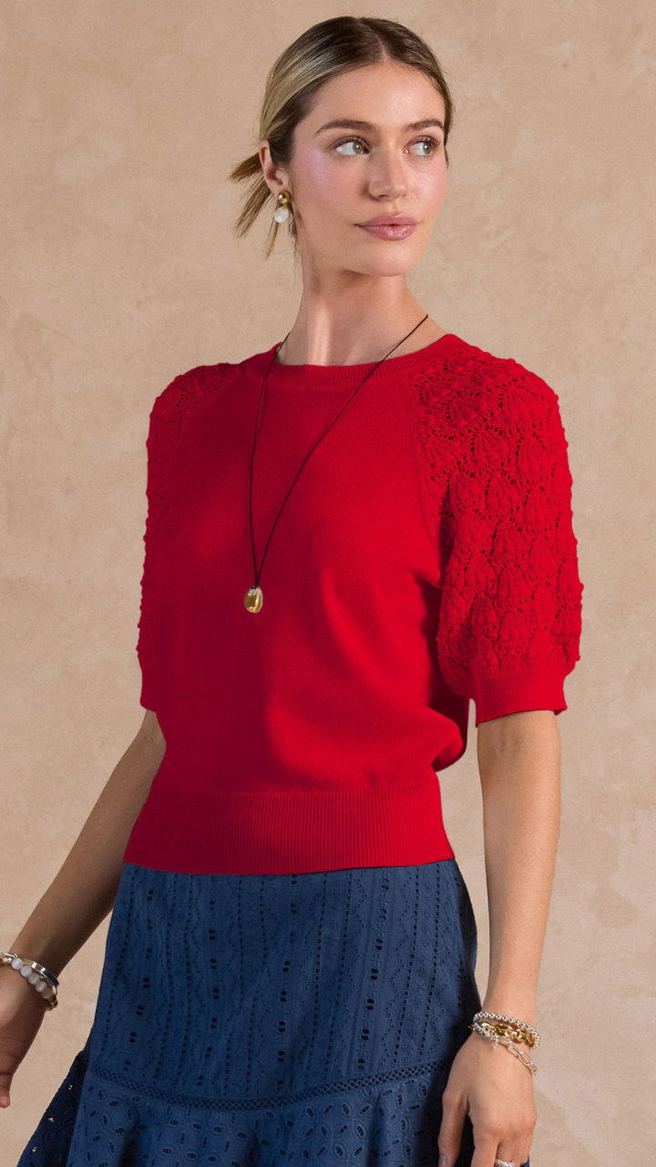Round Neck Sweater Top