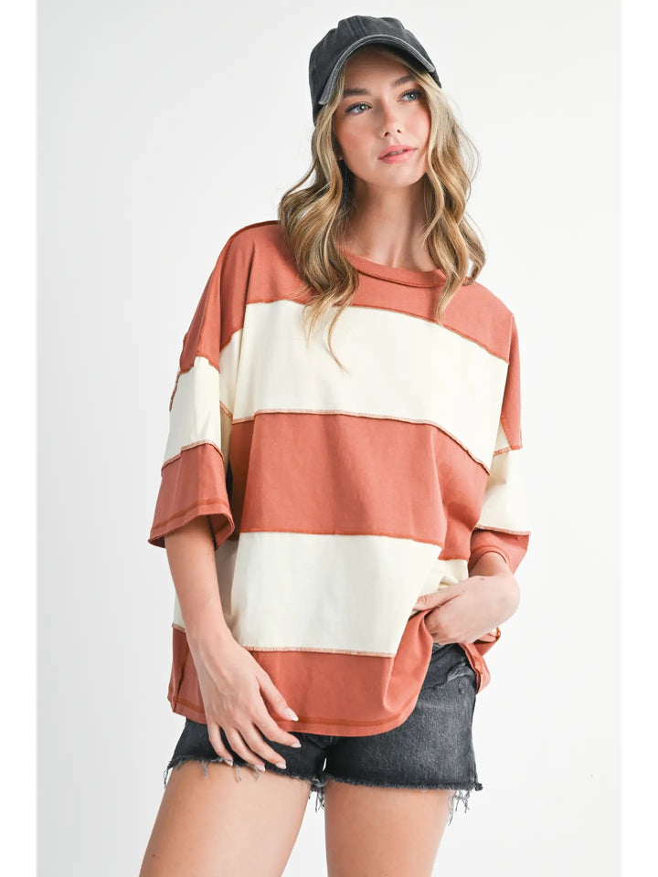 Polly Color Block Top