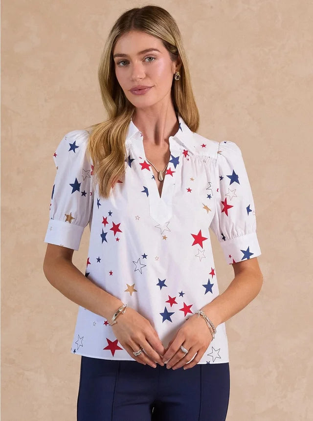 Split Neck Blouse