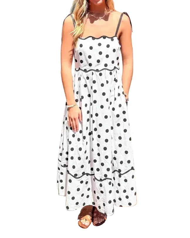 Polka Dot Midi Dress