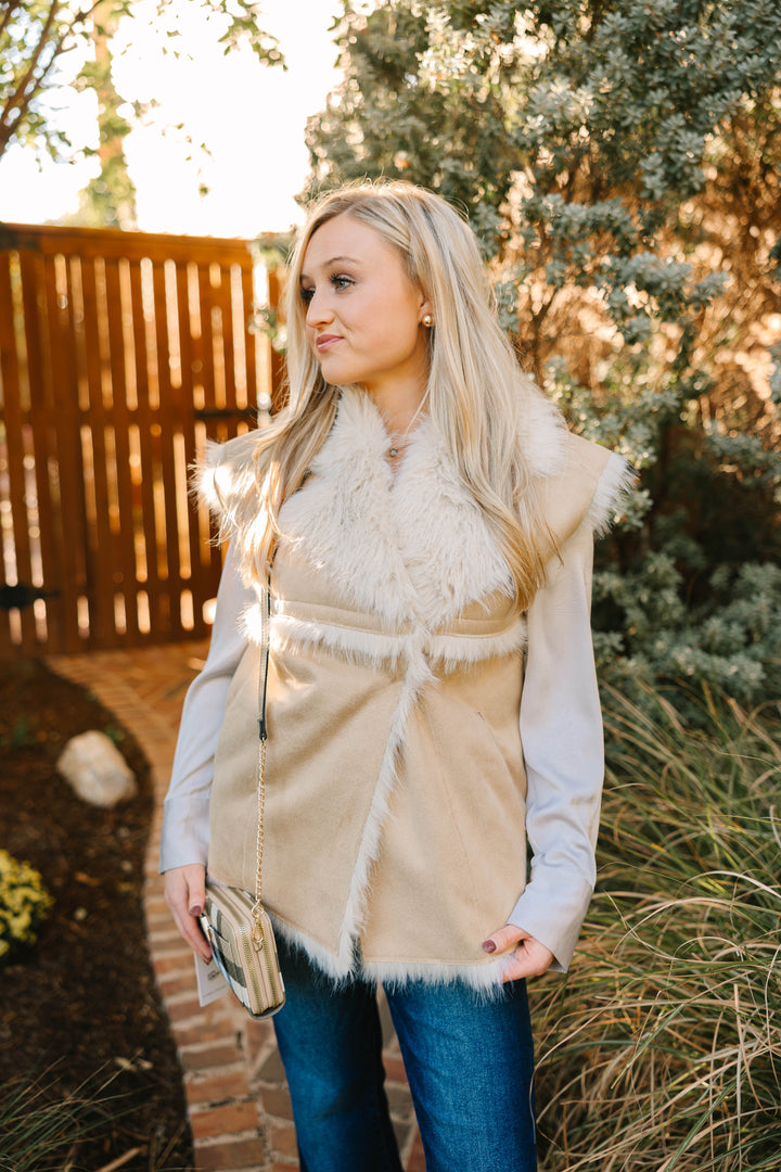 Suede Fur Vest