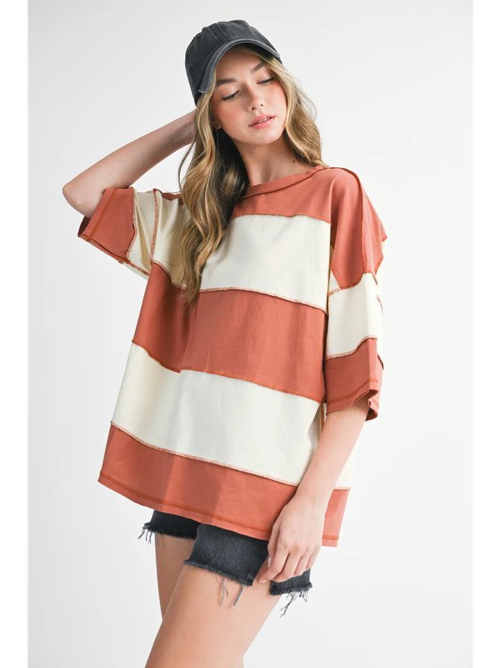 Polly Color Block Top