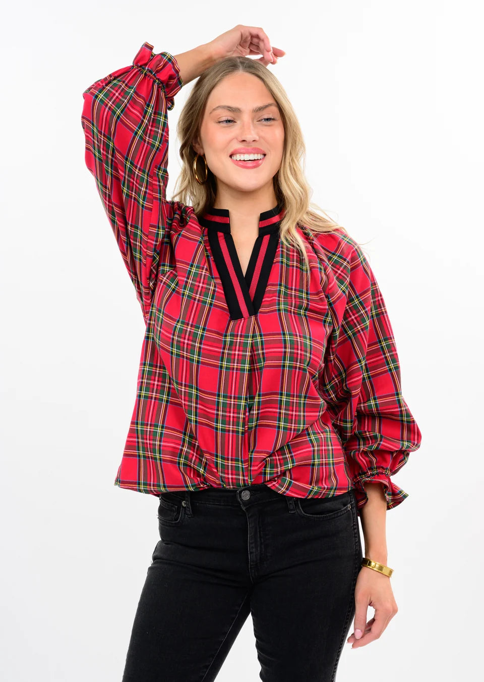 Tartan Plaid Popover Top
