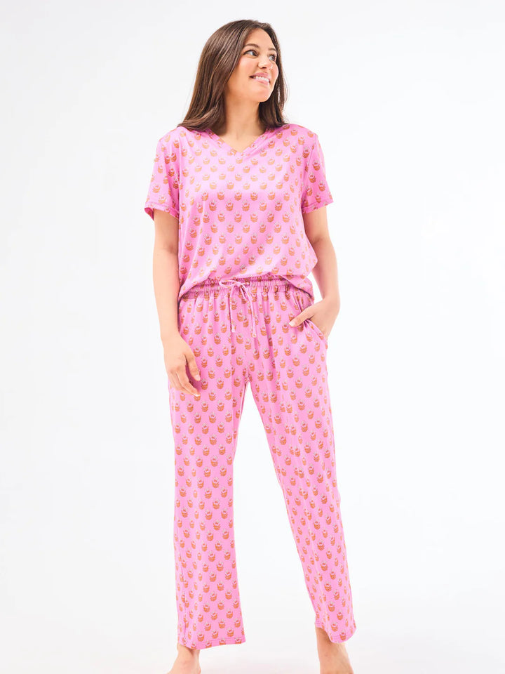 Alli Floral Foulard Pant Set