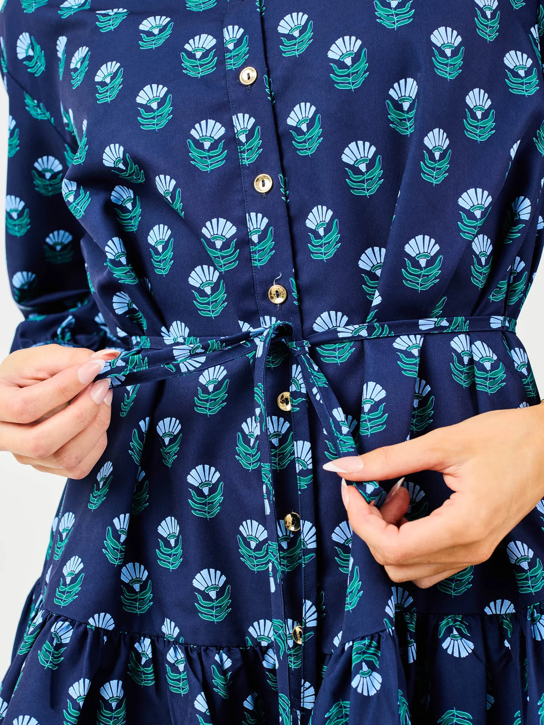 Maya Floral Foulard Dress