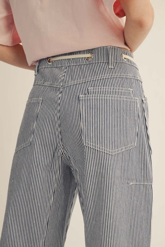 Striped Barrel Pant