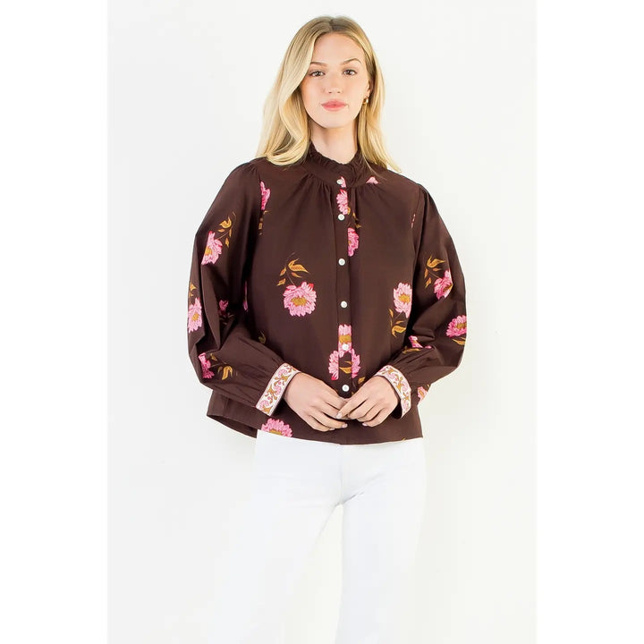 Long Sleeve Floral Top