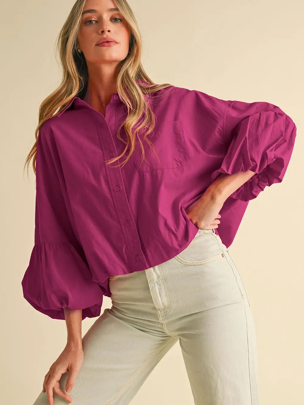 Collared Button Up Top