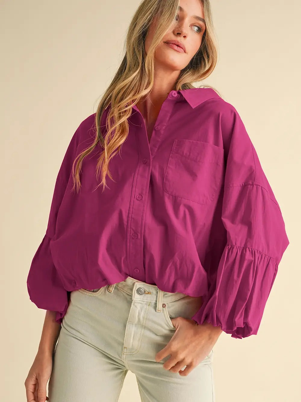 Collared Button Up Top