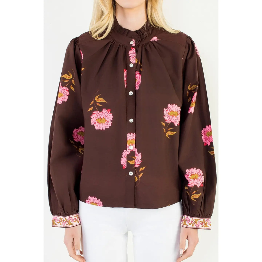 Long Sleeve Floral Top