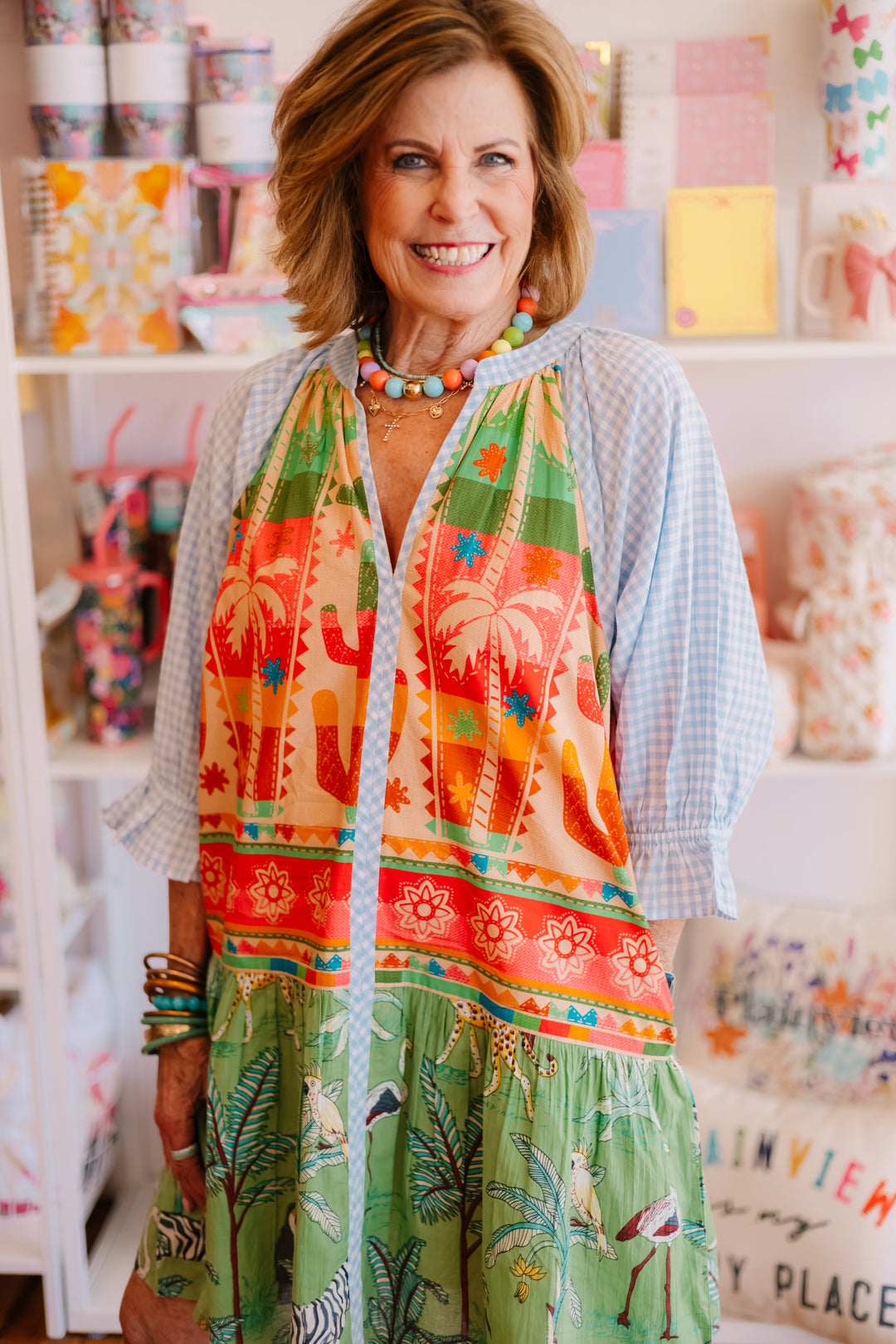 Multi Patterned Dress