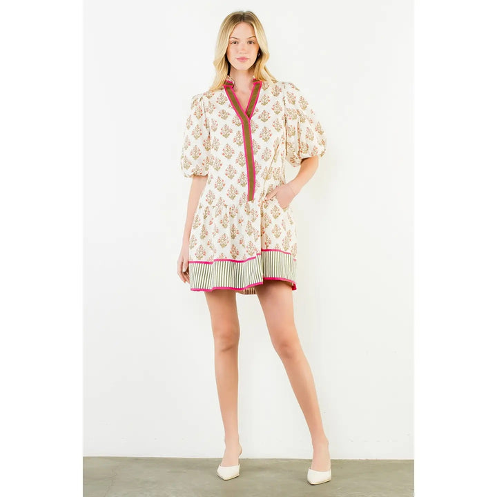 All Over Floral Short Dress