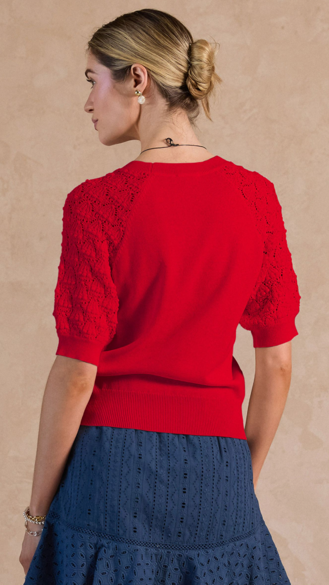 Round Neck Sweater Top
